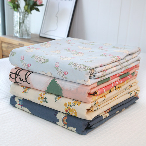 骨折清仓！100纯棉床单四件套全棉被套学生宿舍3三件套床笠床品4