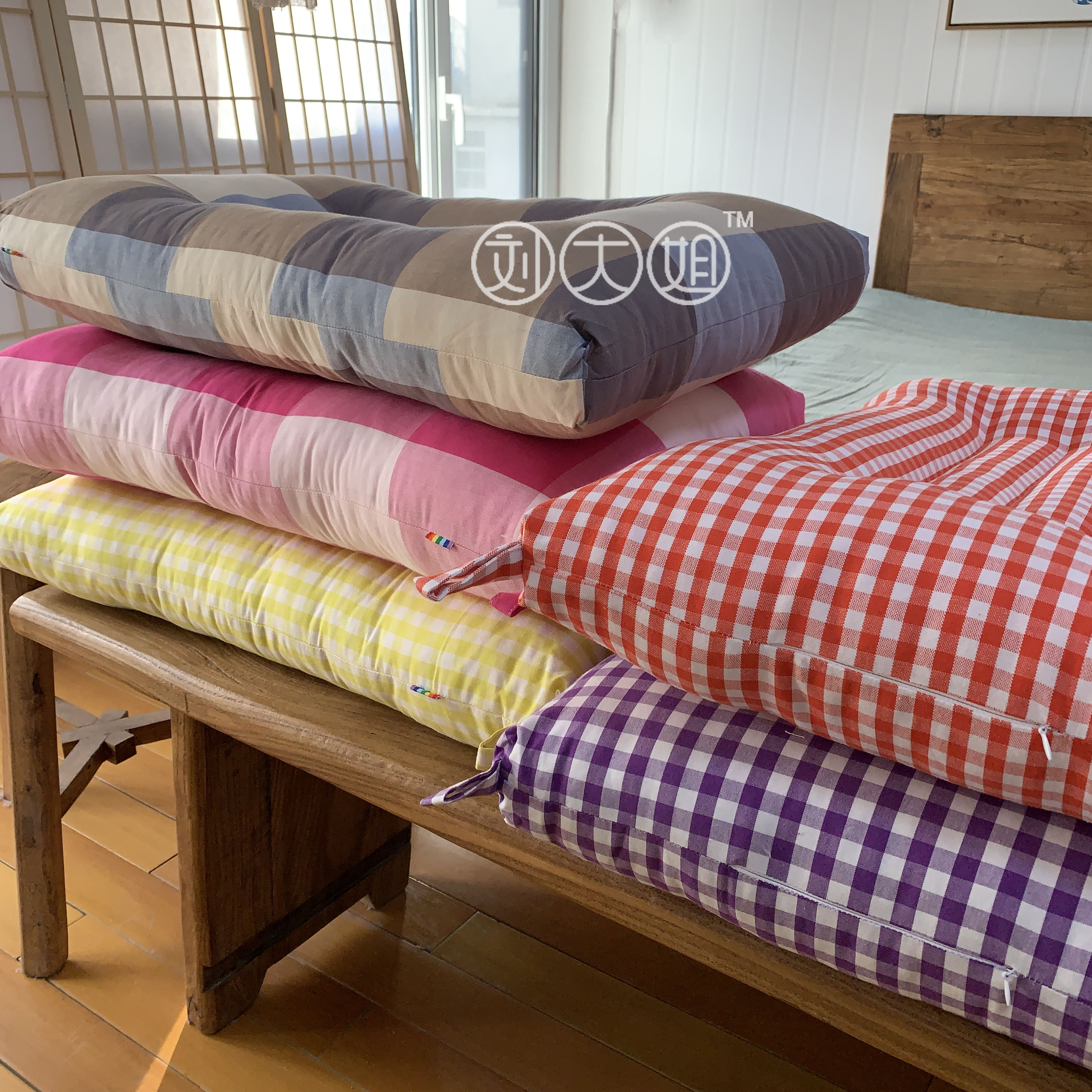 纯棉老粗布定型枕白菜价捡漏