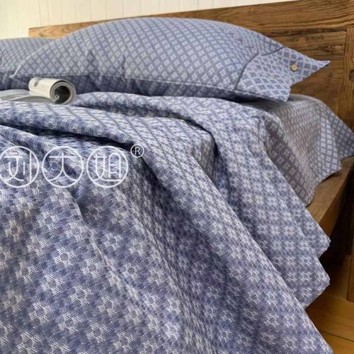 提花不起球单双人四件套老粗布