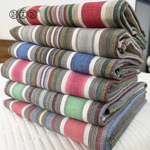 清仓外贸余单加厚纯棉老粗布床单