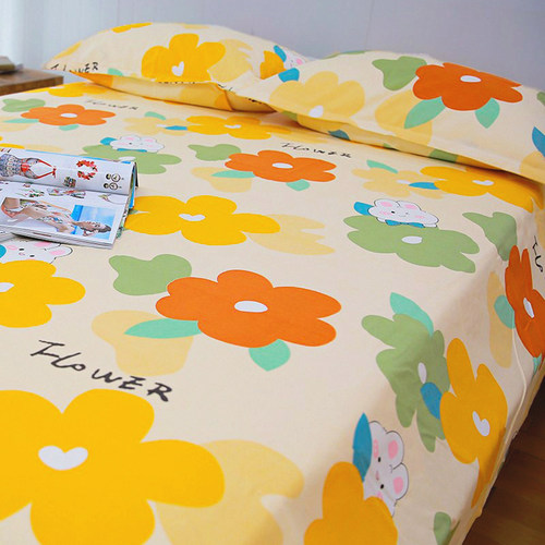 外贸订单清仓！纯棉老粗布床单单件全棉单双人被单加厚透气三件套 - 封面