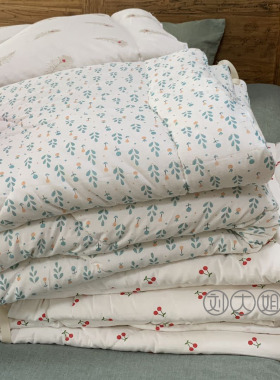 刘大姐家 特价清一批新疆长绒棉花被芯 单双人秋冬被 四角带齐全