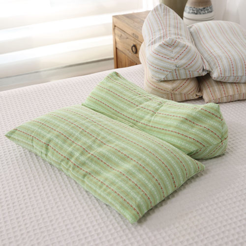 荞麦壳三角连体枕家用组合枕可拆