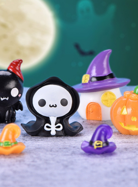 可爱万圣树脂公仔儿童过家家玩具