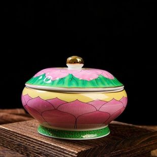 包邮界定真香莲花檀香粉盅佛具礼佛精品篆香炉 民俗用品