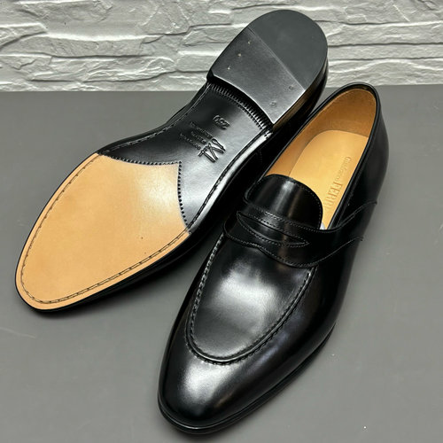 意大利进口开边珠亮面商务男鞋