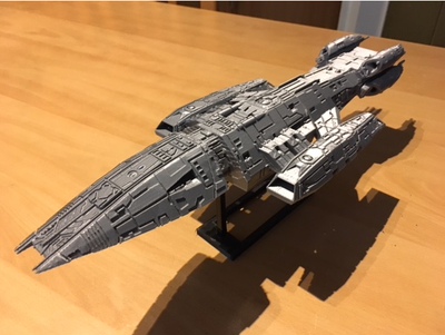 3d打印模型 stl文件 Battlestar_Valkyrie武神 战舰 科幻 飞船