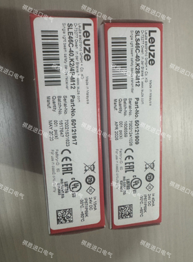 劳易测 SLS46C-40.K28-M12 发射器 SLE46C-40.K2/4P-M12接收器