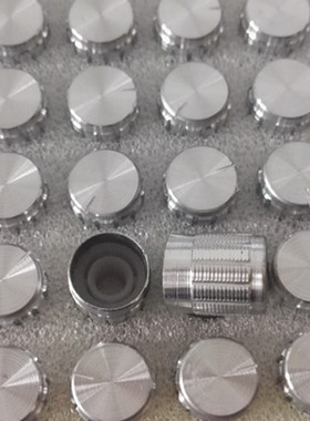 帽型 铝合金旋钮 白色15X17MM 花轴孔径6MM 电位器旋钮 音量旋钮