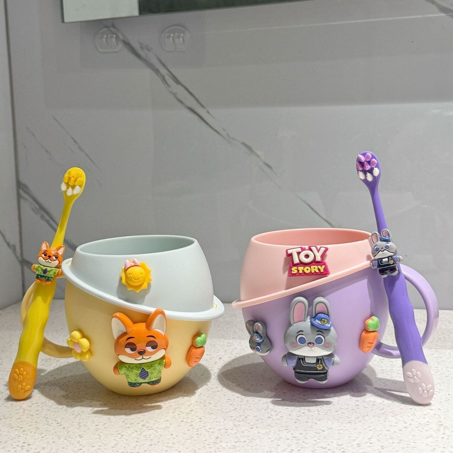 疯狂动物城卡通牙缸儿童星球杯宝宝耐摔漱口杯家用小孩洗漱饮水杯