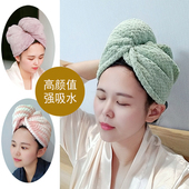 日本加厚干发帽成人女超强吸水速干擦头长发包头干发毛巾浴帽儿童