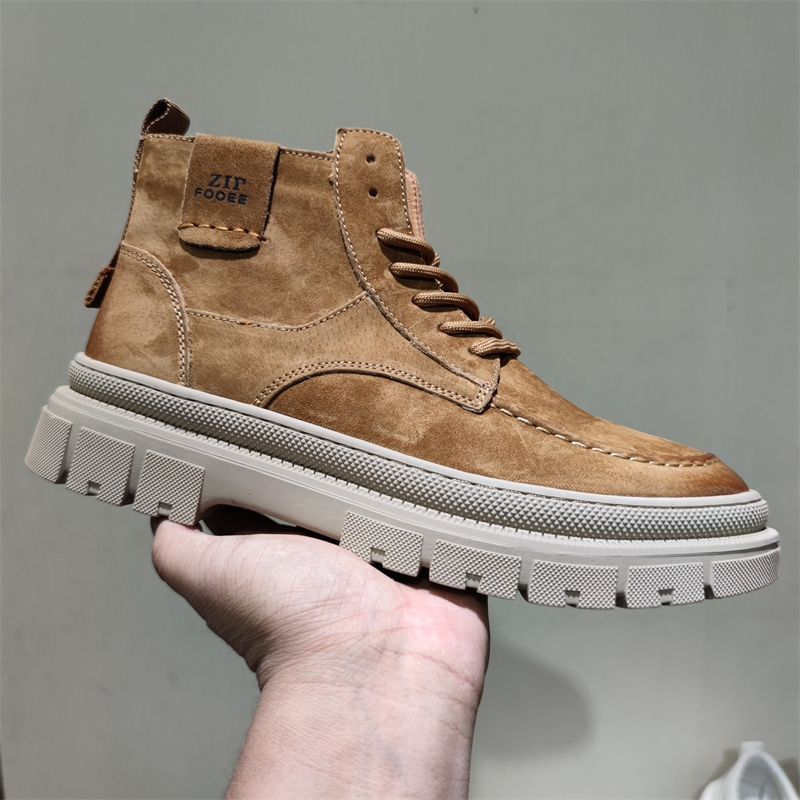 断码清仓真皮英伦马丁靴男