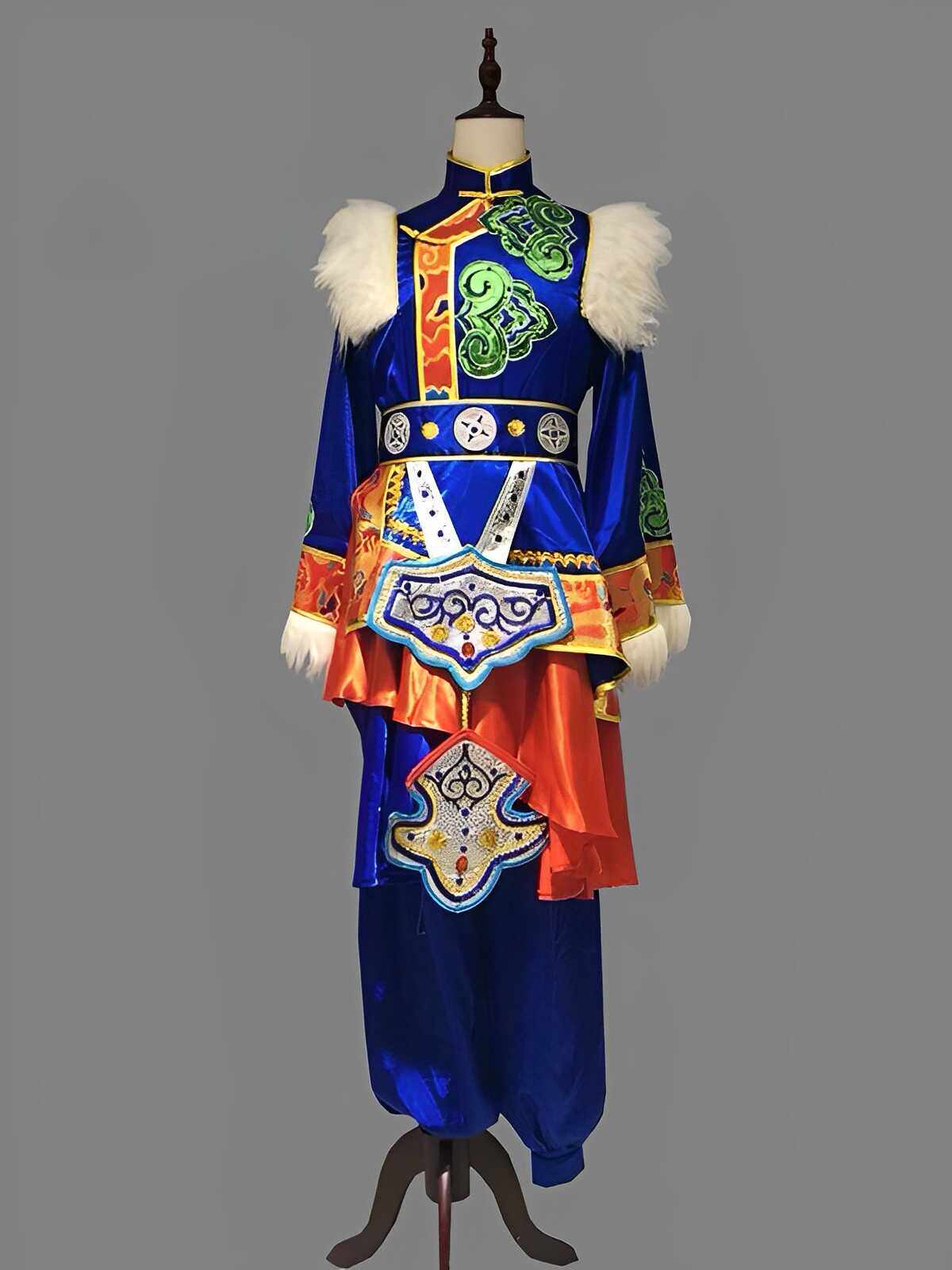 出租藏服蒙古服装舞蹈演出舞蹈服男民族新款男款藏袍演出服藏族服