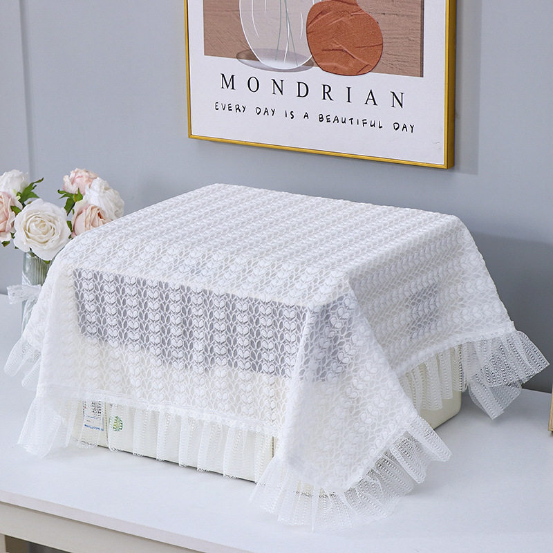 包邮高档蕾丝加厚打印机传真机盖布电脑罩家用床头柜饮水机台灯罩