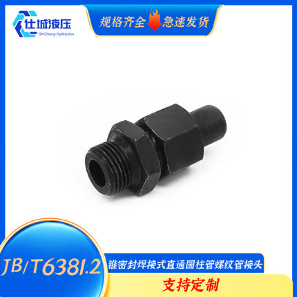 JB/T6381.2系列锥密封焊接式直通圆柱管螺纹管接头碳钢焊接式