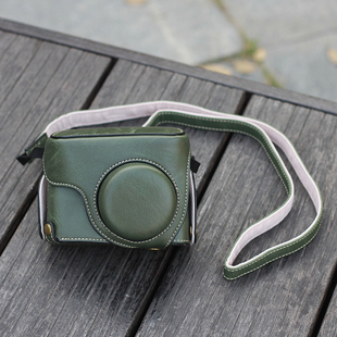 适用于佳能G12相机包g11 g10复古g16皮套 G15可免拆换电池 配肩带