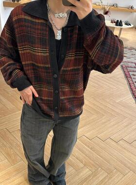 Our Eveing Polo 汉麻格纹外套美拉德毛衣针织衫clean fit