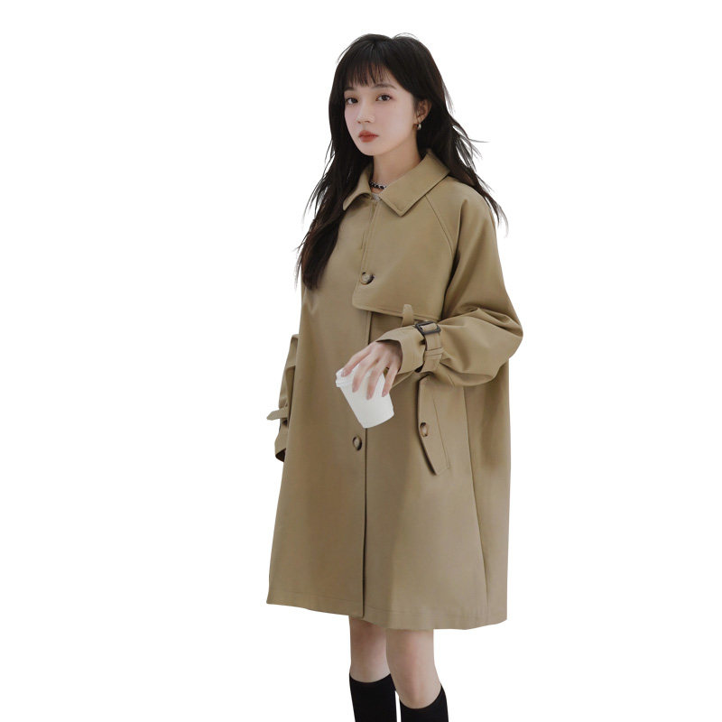 【2022春款】已备货数据A字版中长款风衣2022-P130-K188,女装风衣,乔安迪