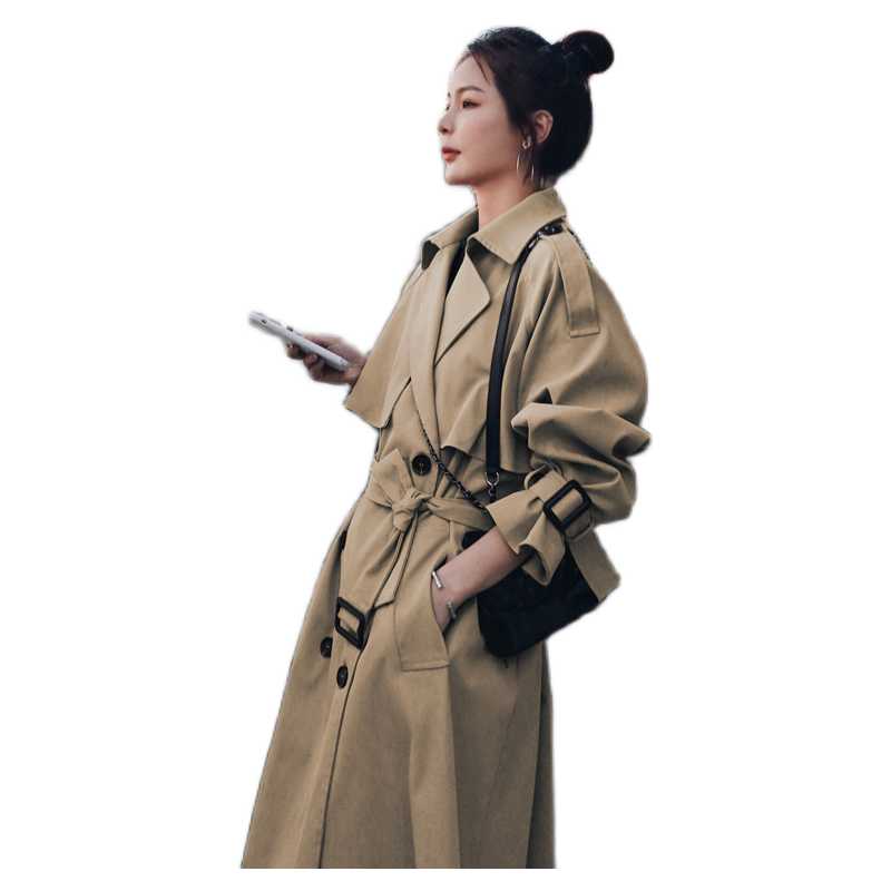 22年春备货3000数据双排扣长款风衣浙宝126-8801-P140-K218,女装风衣,乔安迪
