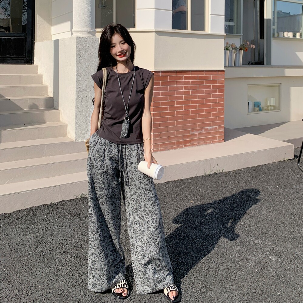 x新品现货B126-T010-P145-K218阔腿裤+T恤套装（送小包）,女装套装/套裙,乔安迪