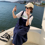 【22】出货中藏青色背带裙浙宝126-2050-P85-K138，女装连衣裙，乔安迪