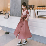 22年秋季现货自制款拼接色连衣裙浙宝126-9989-P115-K168，女装连衣裙，乔安迪