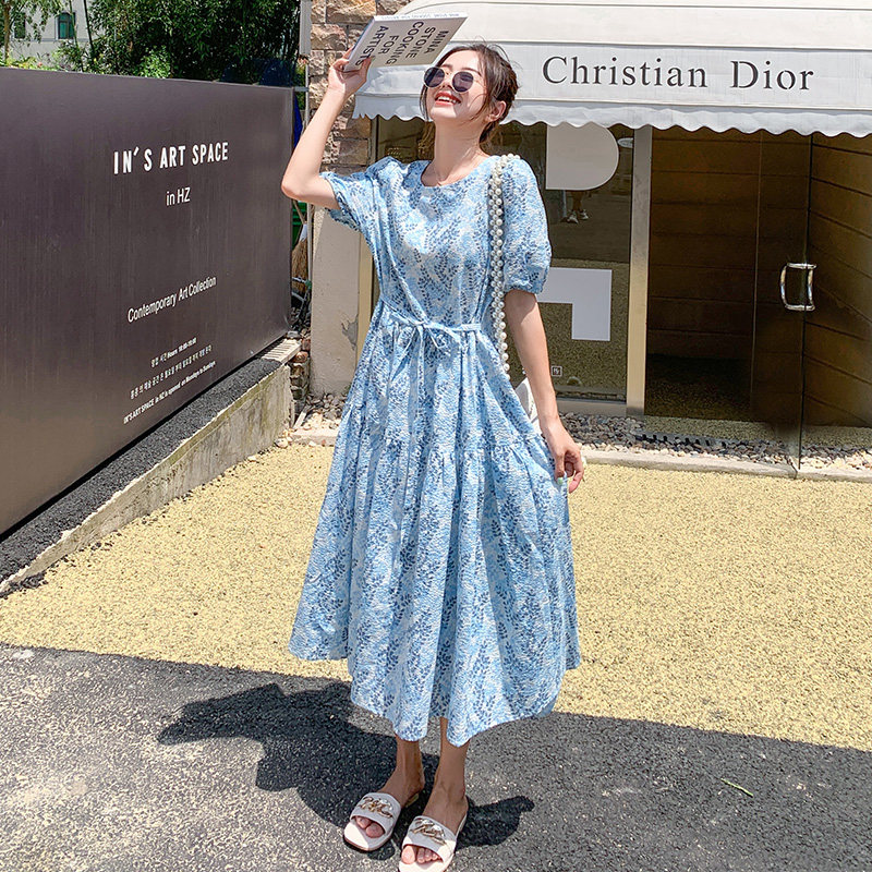 现货泡泡面料碎花连衣裙浙宝126-9960-P95-K148，女装连衣裙，乔安迪