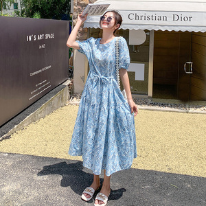 现货 泡泡面料碎花连衣裙浙宝126-9960-P95-K148,女装连衣裙,乔安迪