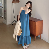 新品，现货5876-P145K218波西米亚镂空长款+背心裙两件套，女装连衣裙，乔安迪