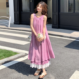 夏季连衣裙夏季重工玫瑰吊带长裙气质设计感外穿显瘦气质夏季少女，女装连衣裙，乔安迪