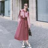 22年秋季现货自制款拼接色连衣裙浙宝126-9989-P115-K168，女装连衣裙，乔安迪