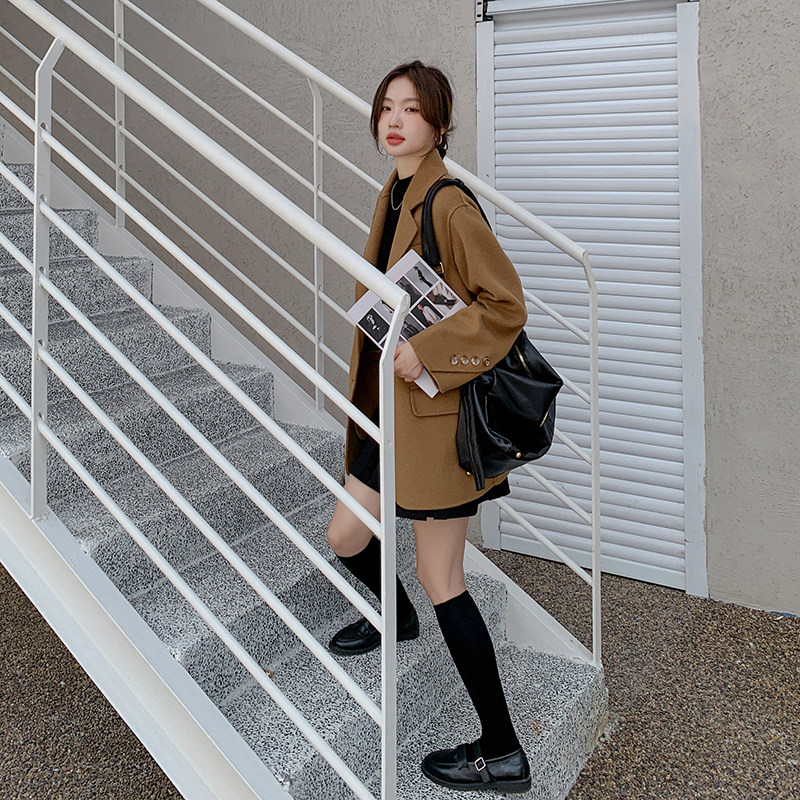 【22冬】袖口设计百搭毛呢外套8669-P155-K238,女装毛呢外套,乔安迪