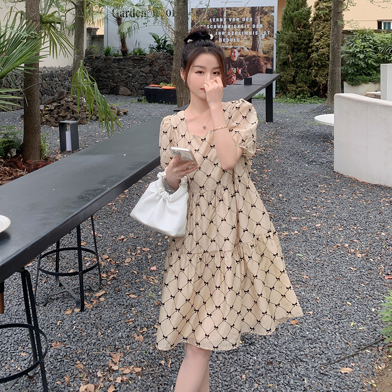 温柔风蝴蝶结露背连衣裙女夏2022年新款甜美茶歇法式初恋仙女裙子,女装连衣裙,乔安迪