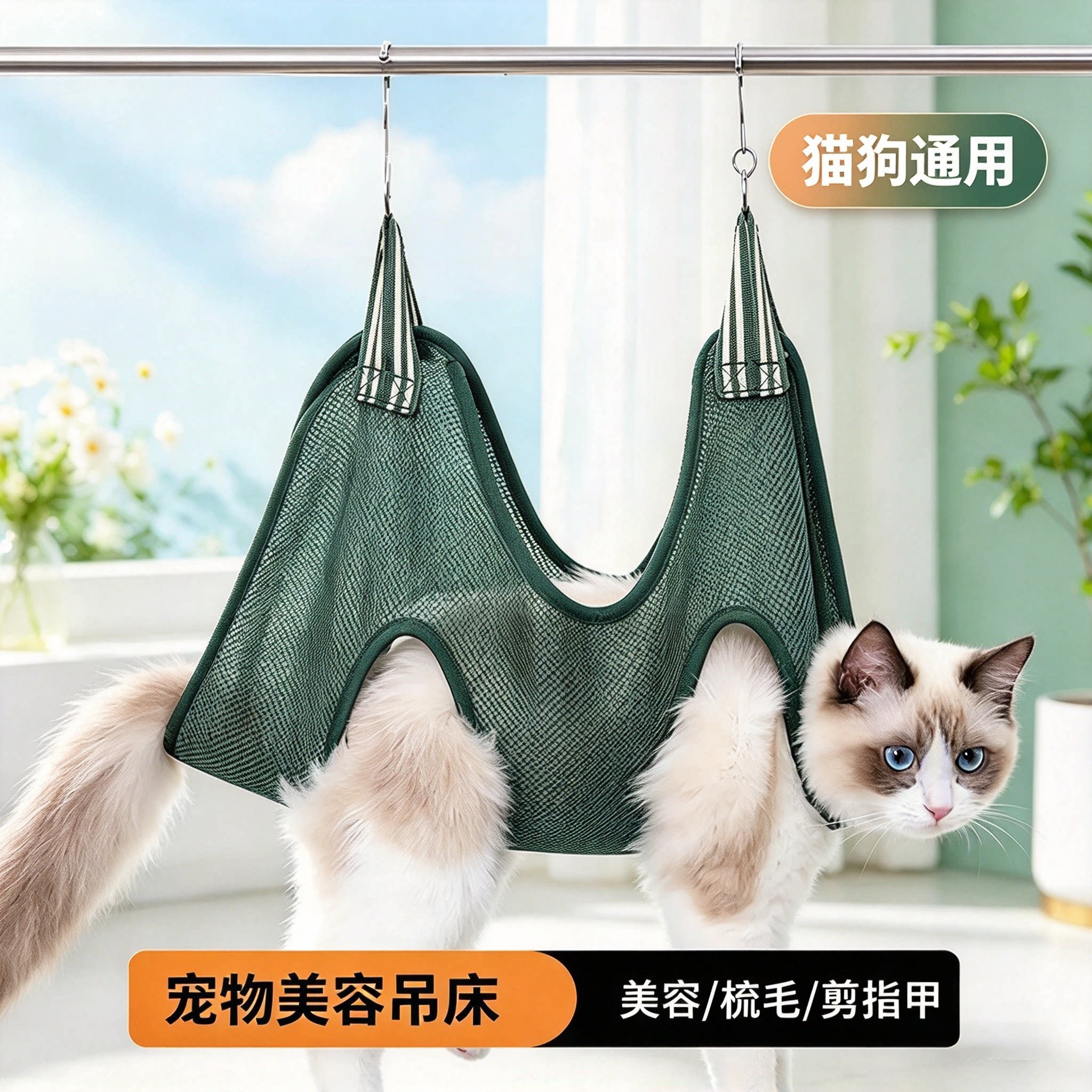 宠物美容吊床洗澡剪指甲神器