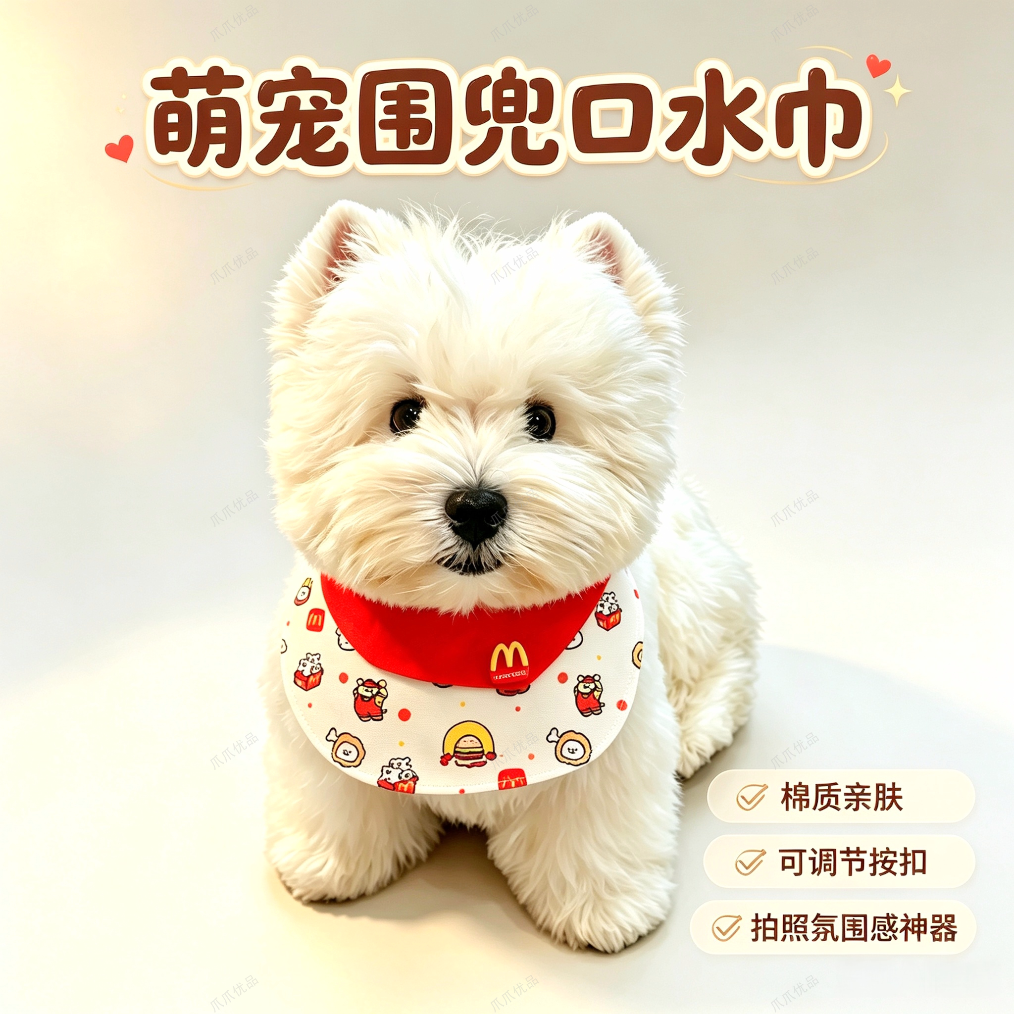 狗狗猫咪围脖口水巾西部牛仔款