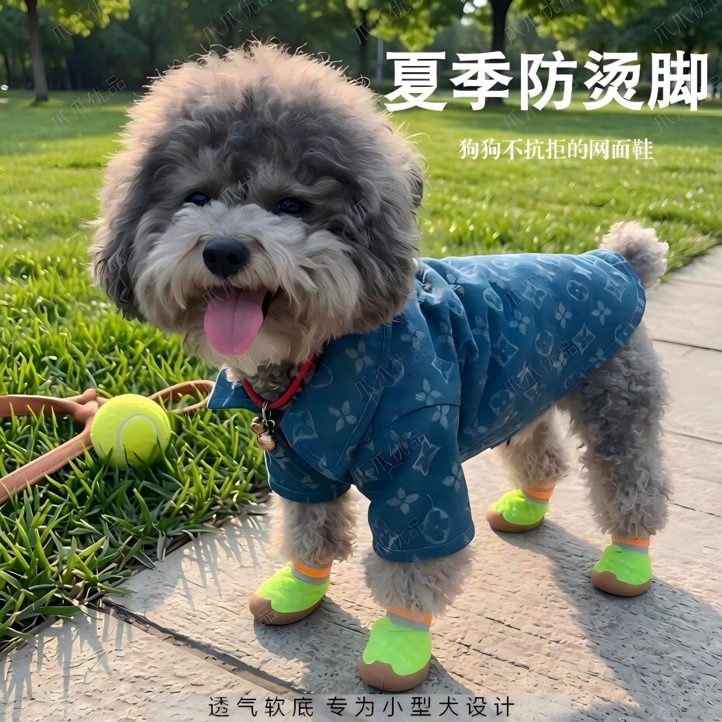 狗狗软底鞋子防滑耐磨甩不掉泰迪专用鞋小型犬夏季透气宠物凉鞋