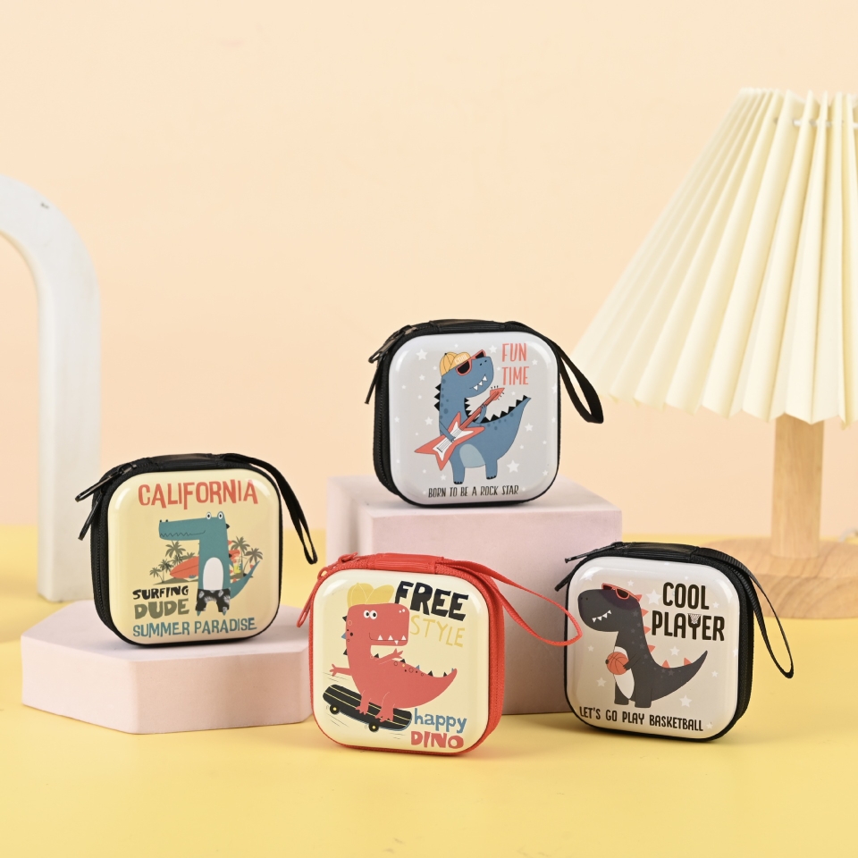 马口铁拉链零钱包儿童迷你卡通钱包收纳袋幼儿园活动小礼品奖品