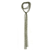 GLEE RAINBOW军绿别致镂空网格蕾丝珠片装 饰迷你性感小围巾