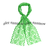 性感朦胧绿蕾丝飘带 GLEE RAINBOW 眼罩丝巾