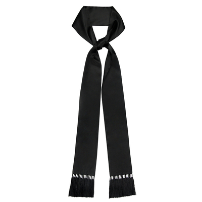 GLEERAINBOW黑色英伦男流苏围巾