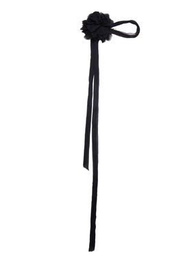 真丝真丝绳中性花朵颈花