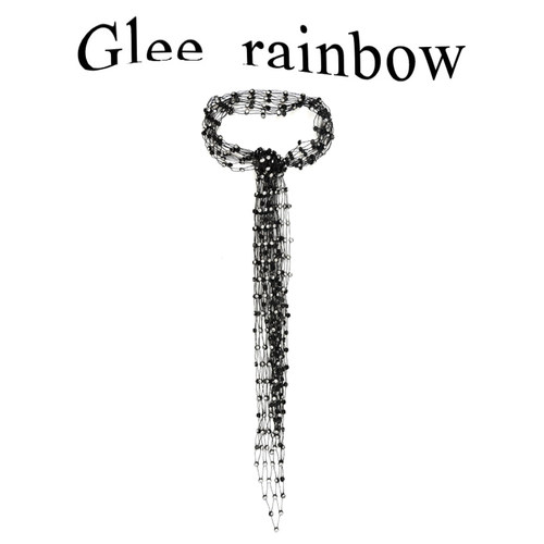 gleerainbow菱形网面黑钻闪耀