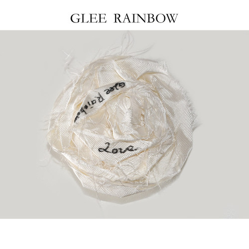 GLEERAINBOW洛丽塔真丝毛边胸针