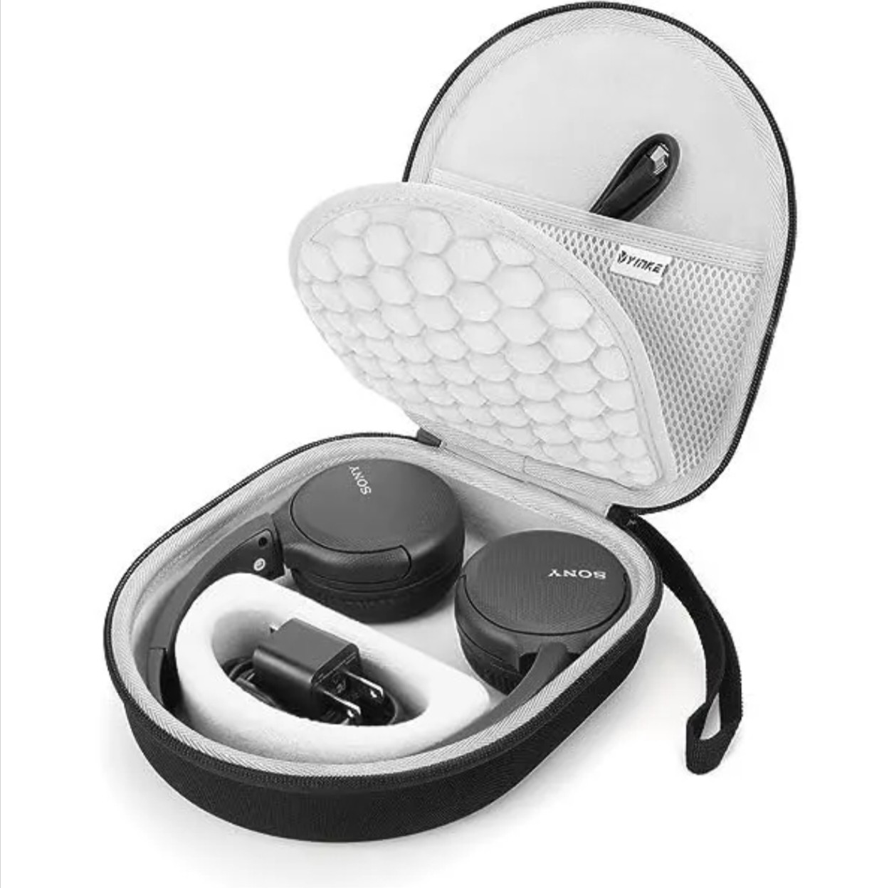 Yinke适用于索尼WHCH510 JBL Tune510BT耳机的硬壳旅行便携收纳包