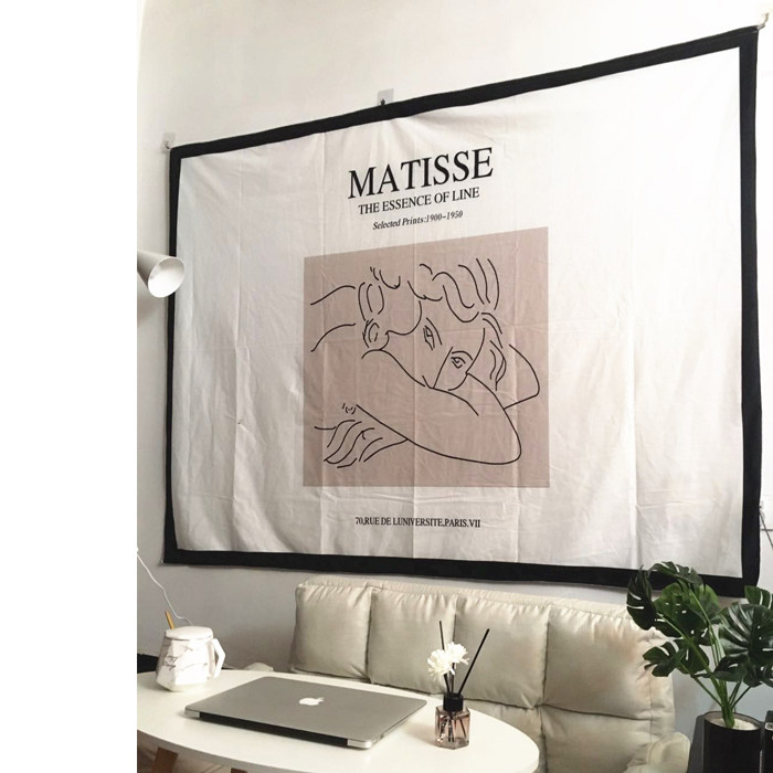 艺术背景布 ins北欧风装饰布宿舍寝室床头挂布拍照墙布小资生活