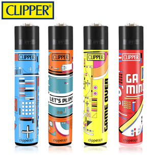可利福CLIPPER进口砂轮打火机可充气卡通设计个性创意恒流阀
