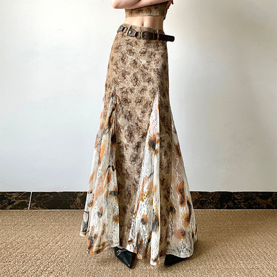 废土风设计感小众鱼尾裙