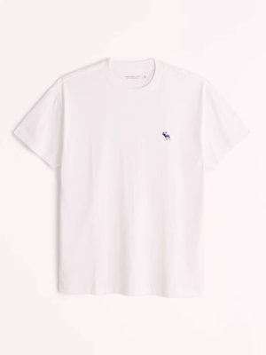 正品ABERCROMBIE & FITCH男装刺绣夏季舒适圆领T恤（假一罚四）