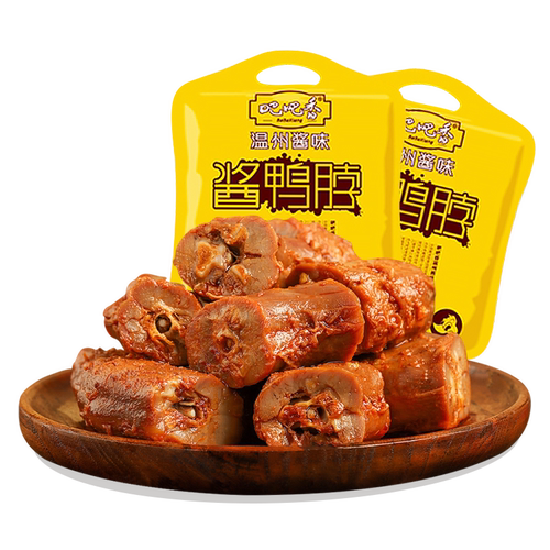【吧吧香_去骨鸭掌】称重500g 温州鸭肉类零食小吃真空独立小包