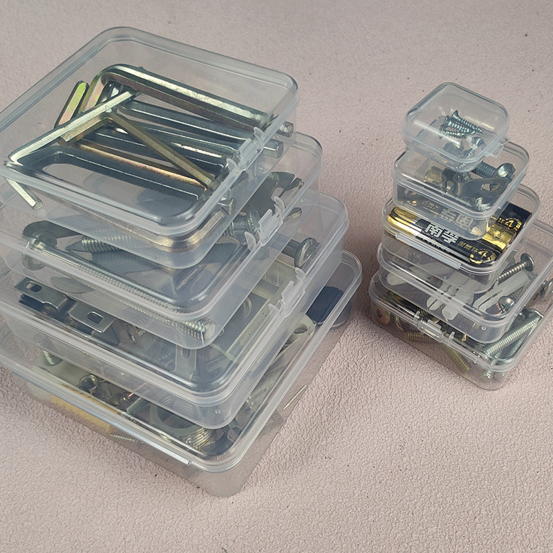 透明零件盒正方形样品元件工具盒